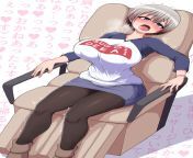 Uzaki-chan sits on the massage chair (ponpoppo) from massage chair orgasm