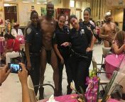 Female police officers under scrutiny for posing with male stripper from female police listerner asmr part