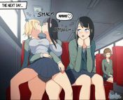Alison and Nessie in the Bus (Lewdua) from boob in the bus