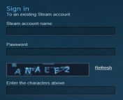 Steam captcha from steam na