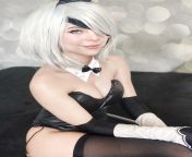 2B bunny cosplay by marcela Wandalsen from shirley marcela