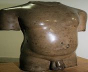 The Lohanipur torso is a damaged statue of polished sandstone, dated to the 3rd century BCE ~ 2nd century CE, and found in Lohanipur village in India. The statue, which is an outstanding example of Mauryan polish, is now housed at the Patna Museum [849x14 from patna mt