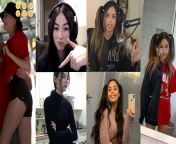 Twitch streamer WYR: Carry fuck Kyedae and rock her up and down like a fleshlight until you erupt inside her or have Valkyrae ride you cowgirl unitl you cum all over her face? from twitch streamer tricked into boob