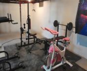 ?The start of my home gym has me thinking.?Picture this, an erotic 80s themed work out trainer video. I have the space, supplies, and wardrobe to do it. O_O from solman khan six pack work out india video