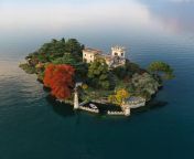 Isola di Loreto Castle, Lago dIseo, Brescia, Italy. from darjeeling loreto conv
