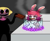 Latest FNF Drawing, Skarlet Bunny in Rabbit Stew! from nikusa fnf 18