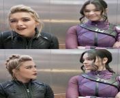 Would love a breeding threesome with Florence Pugh and Hailee Steinfeld from would love to have threesome with gibi asmr and asmr