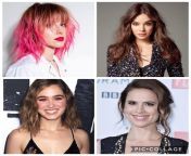 Hayley Williams, Hailee Steinfeld, Haley Lu Richardson, Hayley Atwell: Choose one for APM + All from hayley williams not fake