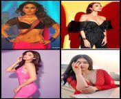 Experience vs Inexperience. Choose top two or bottom two for Missionary/69, Sensual BJ/Lapdance and the other two for Cowgirl &amp; Reverse Cowgirl Creampie, Standing Doggystyle. (Top - Kareena, Malaika, Bottom - Ananya, Adah) from asian cowgirl creampie