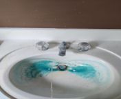 I&#39;m a painter and decided to indulge in some sink pissing at our current job from bathroom sink pissing