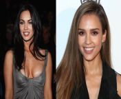 Who would you rather fuck and whose mouth would you rather have on your dick? Megan Fox vs Jessica Alba from jesicca alba