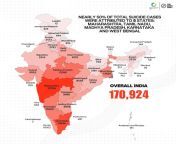 Atleast Somewhere North India is better. Suicide statistics in India, 2022 from indiÃ n ol