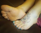 Anyone else enjoy my tiny tatted feet?? from my porn says feet slave com