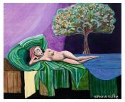 Horizontal Woman 3, Simon Wille, oil on canvas, 2022 from wille