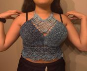 My first crop top... Took me a couple of days following a Spanish YouTuber who sucked at giving measurements and her instructions weren&#39;t too clear so I modified it and love the way it came out !! from tribute of spanish youtuber marta diaz
