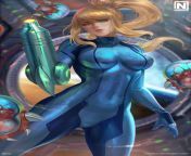 (F4M) *Samus was fighting her way through a alien planet and she got a break entering a room and locking herself in it breathing heavily until she heard a low growl from behind her* (send a starter) from growl