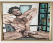 https://www.etsy.com/listing/1396990434/original-painting-of-nude-male-naked from index of nude qatari com