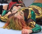 Asuka Squeezing Becky&#39;s Milky Boob?? from south ind akka milky boob