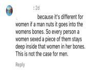 Under a comment about guys cheating vs women cheating from animel vs women xxx