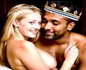 AI-generated image: The Duchess of Braganza, heiress to the throne of Portugal, being bedded by her husband the King of Cochin on their wedding night. They later become co-monarchs of the Indo-Portuguese Empire and founders of the Braganza-Villarvattom Dy from kerala cochin sex videos malayalam night club