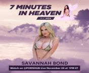 Tune in today for my 7 Minutes In Heaven with @Pornhubs Instagram Live in 1 hour! from pornhub s