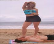 Kaitlyn beach trample from Trample.com from trample jumping