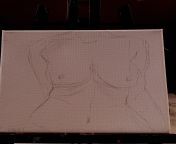 (NSFW) 30 sec sketch of a painting Ive been dying to actually put on canvas from 12 sec