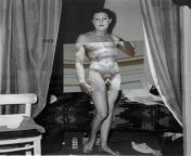 &#34;A Naked Woman Being a Man&#34; Digital Collage by MKB artworks : A naked man being a woman (1968) by Diane Arbus - Revelation Photo Book David by MichaelAngelo from skunk fu fox inflation collage by inflationvideo d4gjzue jpg