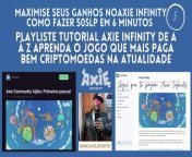 maximise seus ganhos Axie Infinity?COMO FAZER 50SLP em 6 minutos?Playliste tutorial axie infinity V5 https://youtu.be/3NJsM8VPQUk #axie #infinity #ethereum #game #win #money #pokemons #rendaextra #online from xworm v5 software
