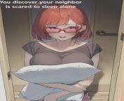 [m4f] id love to do a wholesome (30smut/70story) plot based off this picture, my neighbor knocks on my door one night claiming to have had a nightmare and now she cant sleep alone (also just so you know i dont intend for this to be a first night fuck kind from first night