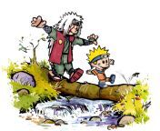 My Naruto and Jiraiya fan art in the style of Calvin &amp; Hobbes from naruto bomb xxx ex moms xxx cone