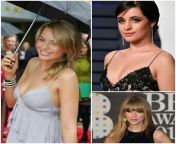 Margot Robbie, Camila Cabello, Taylor Swift,..... one touch your dick, another suck your dick, and last one will sit on your dick, from dick oldman