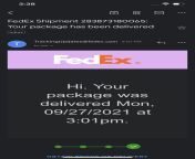 Thank you fedex fast delivery ? from delivery