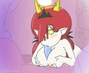 Hekapoo practicing her tit job and boob job (MelieConieK) [Star vs the Forces of Evil] from boob tit press