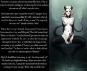 A fey demon pleasuring herself by the pond on a fine misty morning [third person POV(I think)] [masturbation] [cock stealing] from masturbation cock