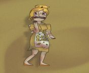 Withered Chica as a human from human quantum infrared