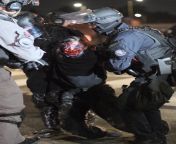 This is what Portland Police and Oregon State police are doing to nonviolent protesters from police and chorni
