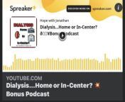 I released a Podcast ? ? on my Blog! You can read it here: www.kidneytrails.com https://youtu.be/ilXWypO3z-o #kidneydialysis #podcast #blog from debonary blog com