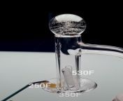slurpers are designed so that the dish is just warm enough to melt your dab. the actual vaporization happens in the cylinder, not the dish. from dish mad