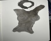 Ink wash - nude torso from sneha wash nude pics