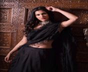 Amyra Dastur navel in black half saree from amyra dastur sex in mr movie hot 3gp