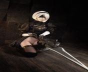 My spear is deadly! (2B Nier Automata RE cosplay photoshoot) from 2b nier automata porn cosplay part 2 from english movie japanese son sucking sleeping mom bo watch xxx video