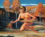 Ren Wicks - &#34;Jackie Frost&#34; - September/October 1966 Harolds Casino, Reno, Nevada Girls of Fantasy Calendar Illustration - This was a great calendar from Wicks, who did several for the casino during the period of time. Jackie might have been the cu from girls of cotabato