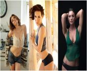 Lauren Cohan vs Evangeline Lilly vs Monica Bellucci from evangeline lilly nude sexy thefappening pro 42