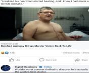 botched autopsy brings murder victim back to life... wait if he saw the killer could he have said who did it? from botched