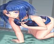 Takanashi Rei Giving a Sexy Pose at the Poolside [Sennen Sensou Aegis] (Bureikubureido) from sennen goroshi