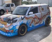 This pimped out xB at my work. Check out the tiny anchors on the wheels from xb com