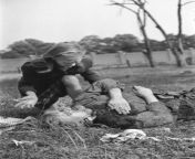 Beginning of WW2 : Kazimiera Mika, a 12 years old Polish girl, mourns the death of her older sister Anna (Andzia is diminutive of the name) (14), who was killed in a field near Jana Ostroroga Street in Warsaw during a German air raid by Luftwaffe. from war rape xxx iraq videoan moti girl xvedio studentrl