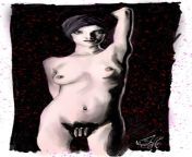 my digital art study of &#39;Yvette&#39; (1991) originally by Thomas Karsten from niveda thomas xxx digital sex