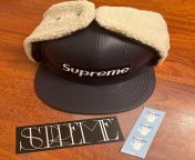 Mail call Supreme New Era Lambskin Leather and finally some new stickers ? from maroc supreme